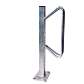 Bicycle rack - Individual stands | Individual stand for plugging downPlugging plate 100 x 150 mm, 4 holes  10 mm | one-side parking